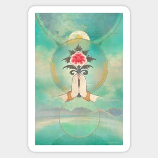 Divine Offering (Anjali Mudra) Sticker